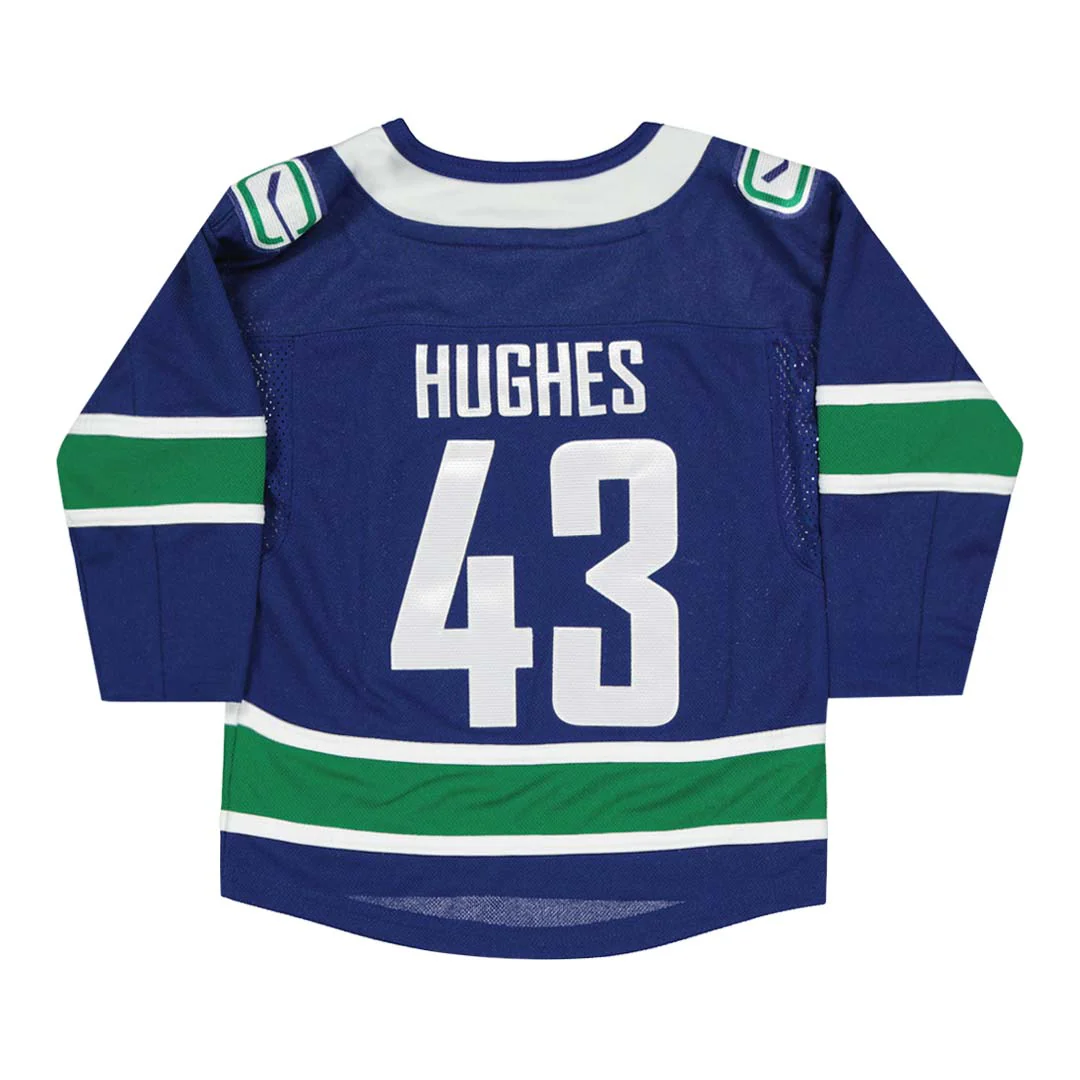 NHL - Kids' (Toddler) Vancouver Canucks Quinn Hughes Premier Jersey (HK5TTHCAA CNKHQ) - Image 2