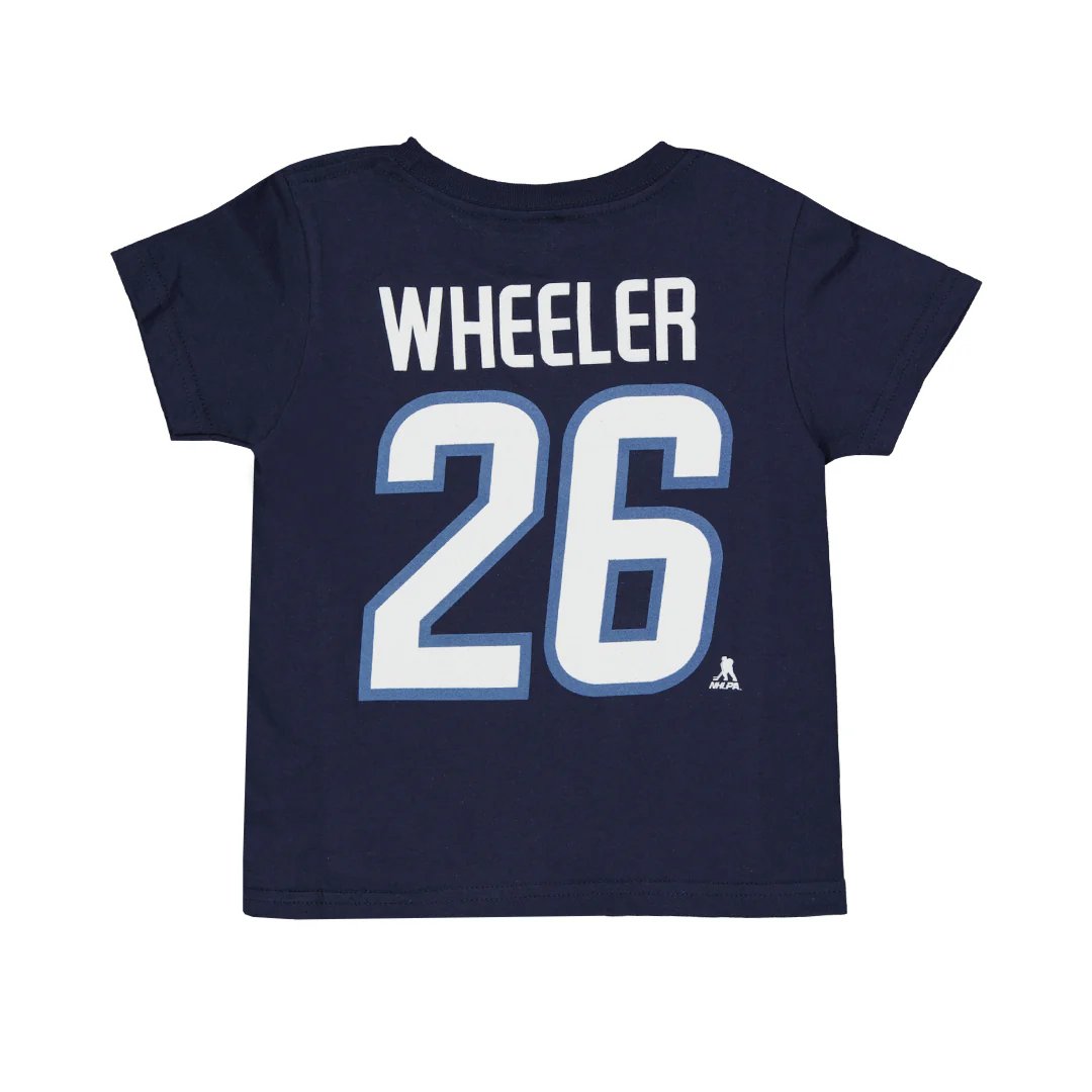 NHL - Kids' (Toddler) Winnipeg Jets Blake Wheeler Flat Captain Short Sleeve T-Shirt (HK5T1HC00H01 WNPBW-NVY) - Image 2
