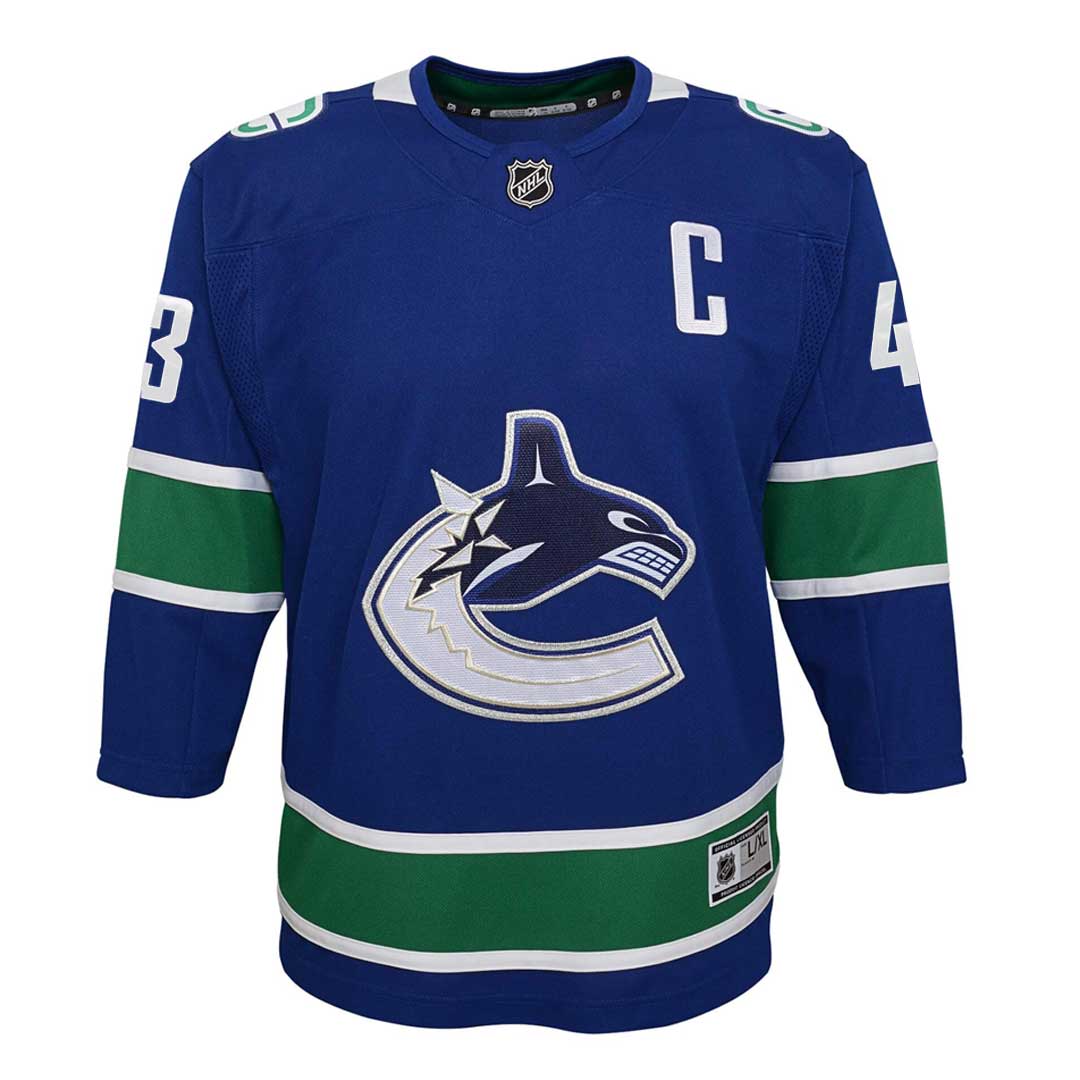 NHL - Kids' (Youth) Vancouver Canucks Quinn Hughes Premier Jersey (HK5BSHCAA CNKHQ)