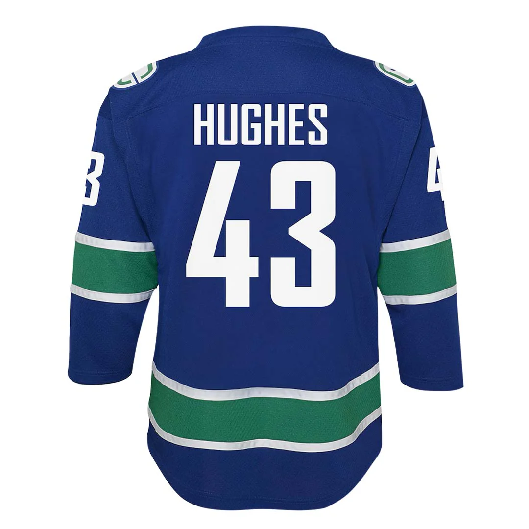NHL - Kids' (Youth) Vancouver Canucks Quinn Hughes Replica Home Jersey (HK5BSHCAC CNKHQ) - Image 2