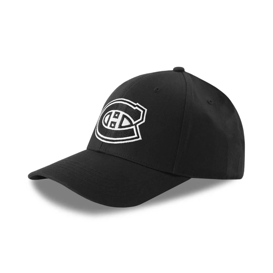 NHL - Men's Montreal Canadiens Flat Logo Hat (NHXX2KUMHDCC1PB 00BLK) - Image 2