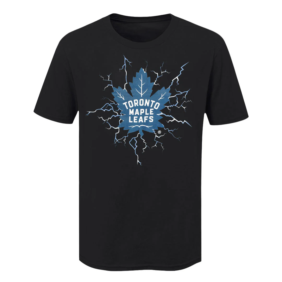 NHL - Men's Toronto Maple Leafs Lightning T-Shirt (NHXX2QBMSC3A1PB 00BLK)