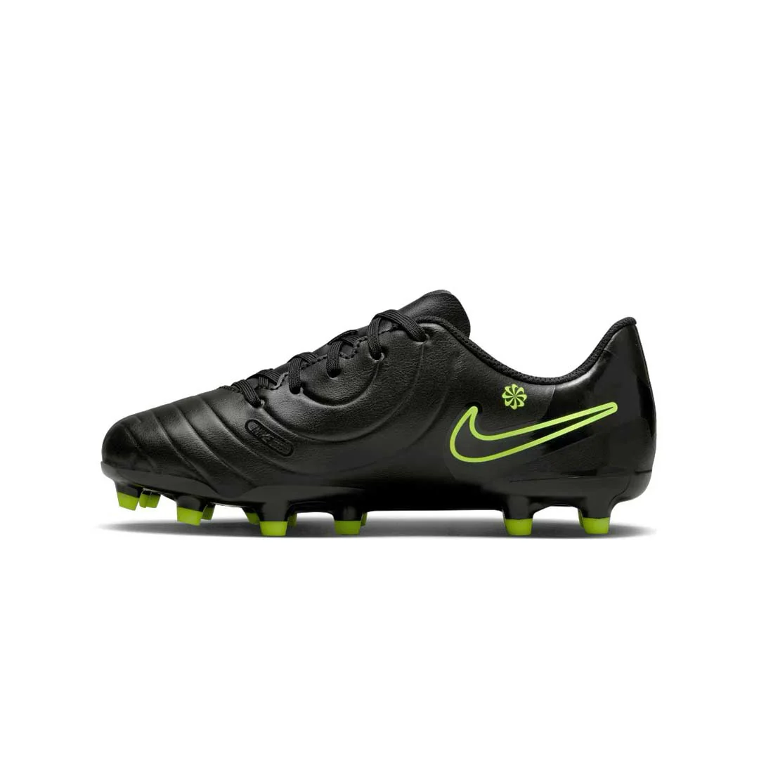 Nike - Kids' (Preschool & Junior) Tiempo Legend 10 Club Firm/Multi Ground Cleats (DV4352 001) - Image 2