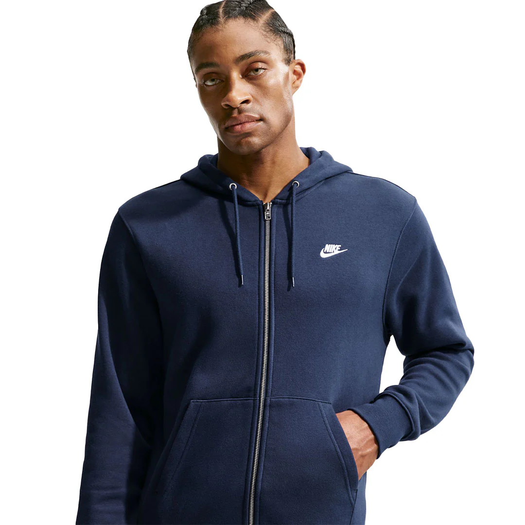 Nike - Men's Club Full Zip Fleece Hoodie (FN3861 451) - Image 4