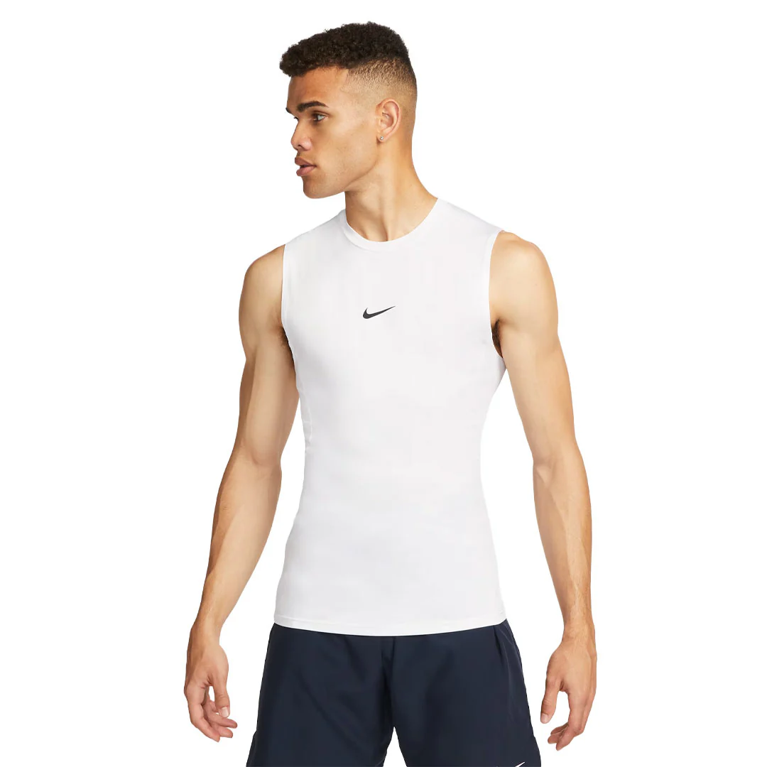 Nike - Men's Pro Dri-FIT Sleeveless Fitness Tank Top (FB7914 100) - Image 2