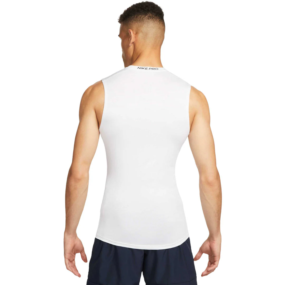 Nike - Men's Pro Dri-FIT Sleeveless Fitness Tank Top (FB7914 100) - Image 3