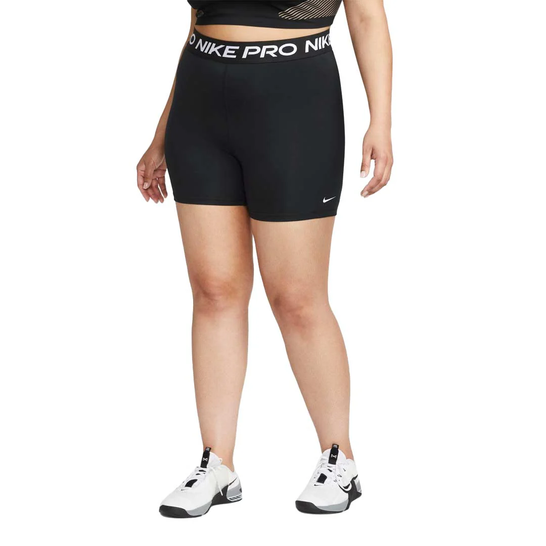 Nike Pro - Women's Pro 365 5 Inch Shorts (Plus Size) (DR6858 010) - Image 4