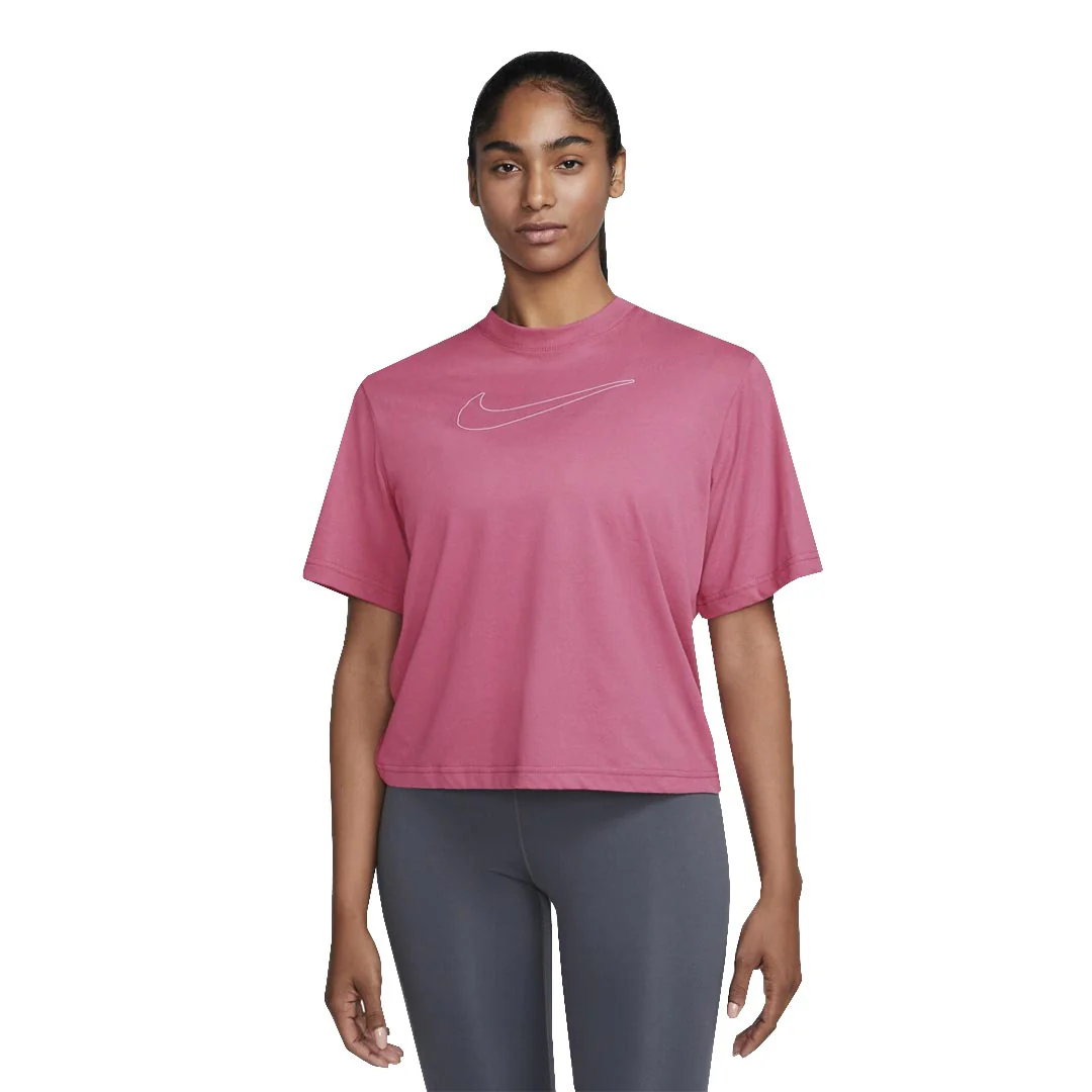 Nike - Women's Dri-Fit Short Sleeve Boxy T-Shirt (DX7984 656) - Image 2
