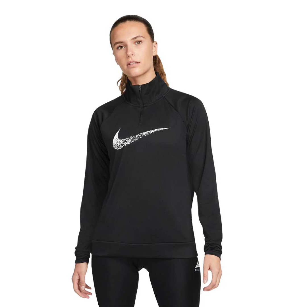 Nike - Women's Dri-Fit Swoosh Running Midlayer Top (DM7769 010) - Image 2