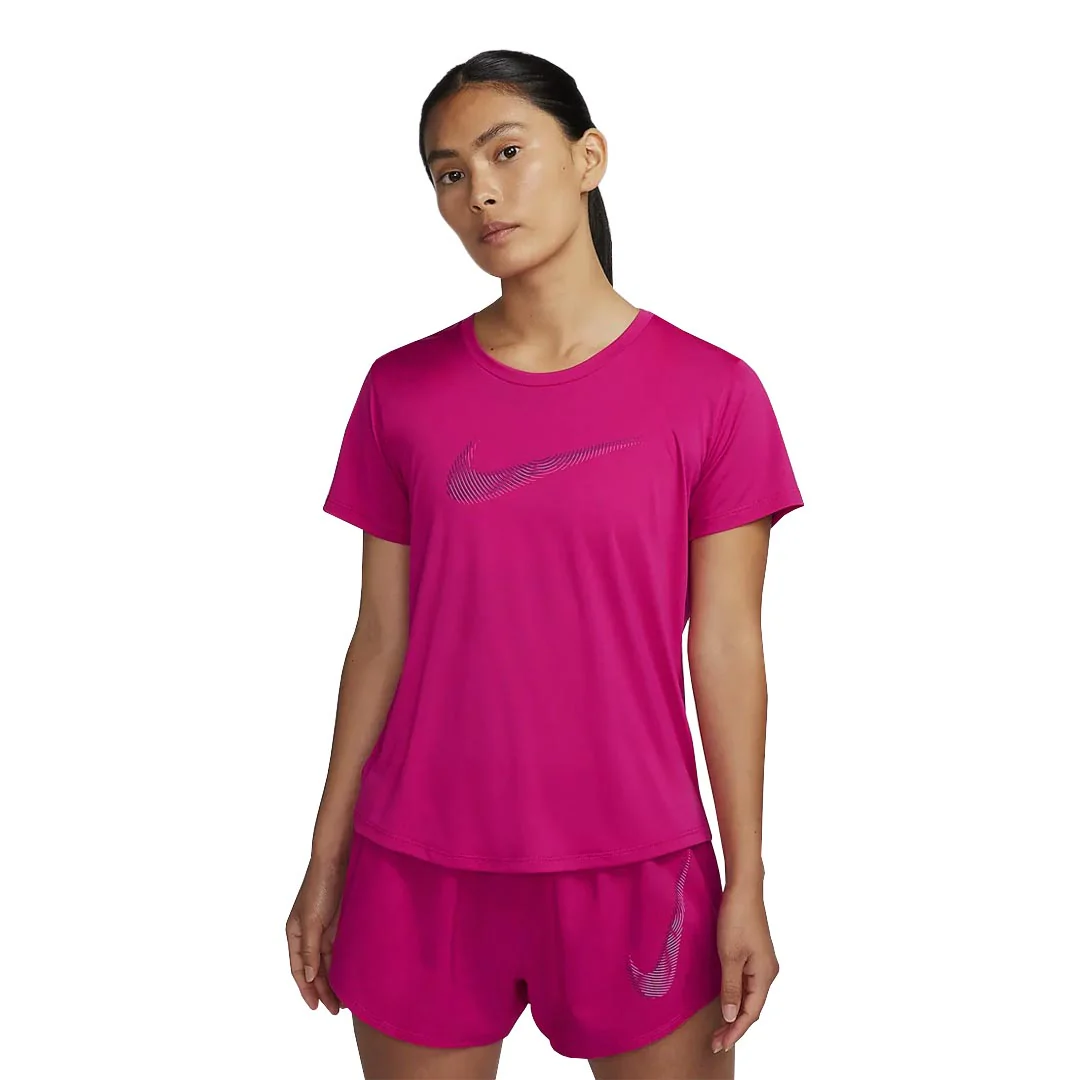 Nike - Women's Dri-Fit Swoosh Running Short Sleeve T-Shirt (FB4696 615) - Image 2