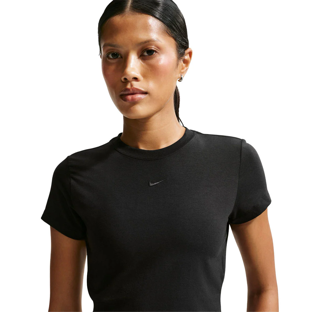Nike - Women's NSW Chill Knit Crop T-Shirt (HF9538 010) - Image 4