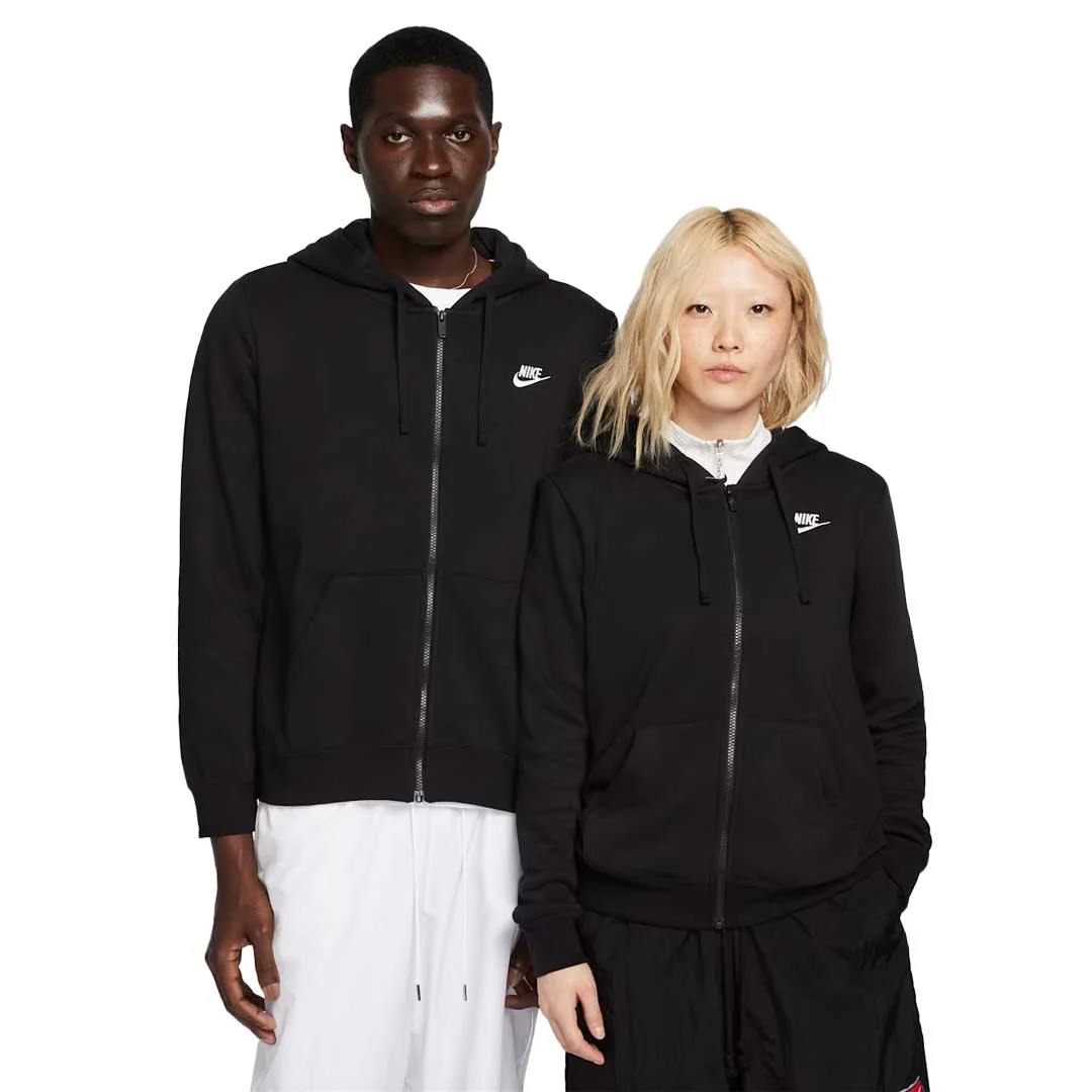 Nike - Women's NSW Club Fleece Full Zip Hoodie (DQ5471 010) - Image 2