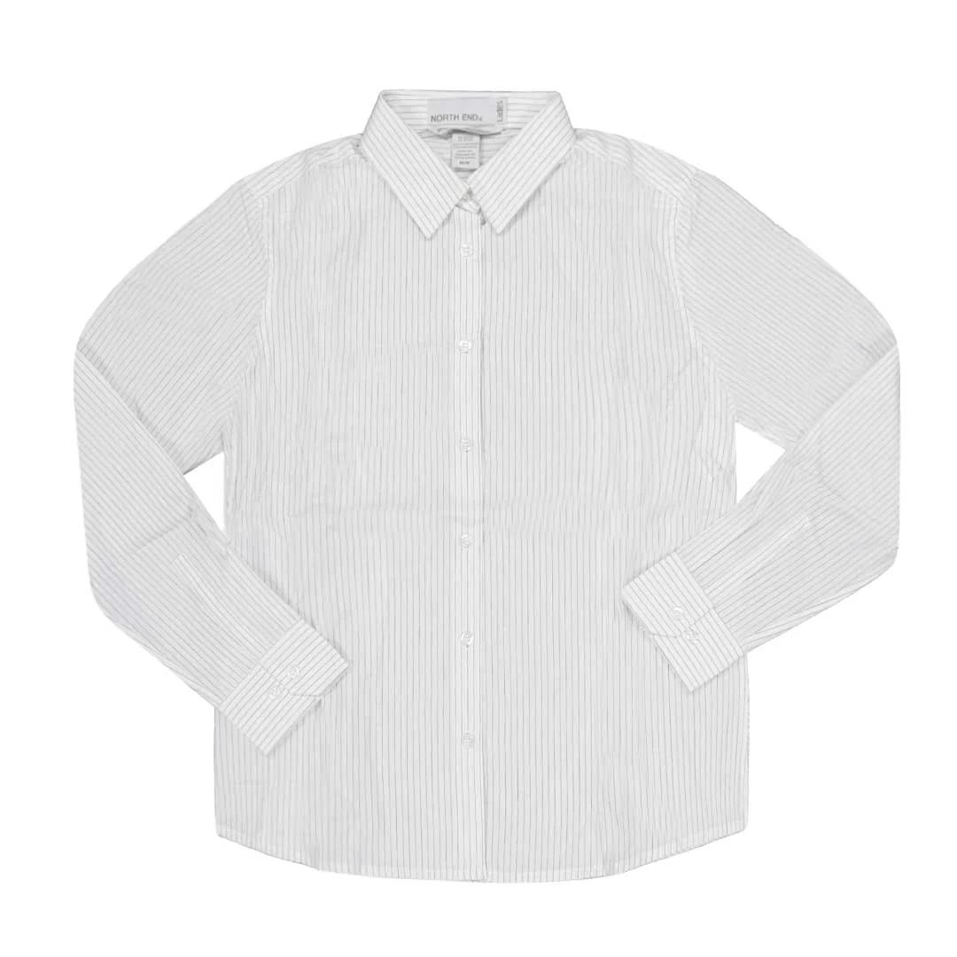 North End - Women's Align Wrinkle Resistant Cotton Striped Shirt (77044 701)