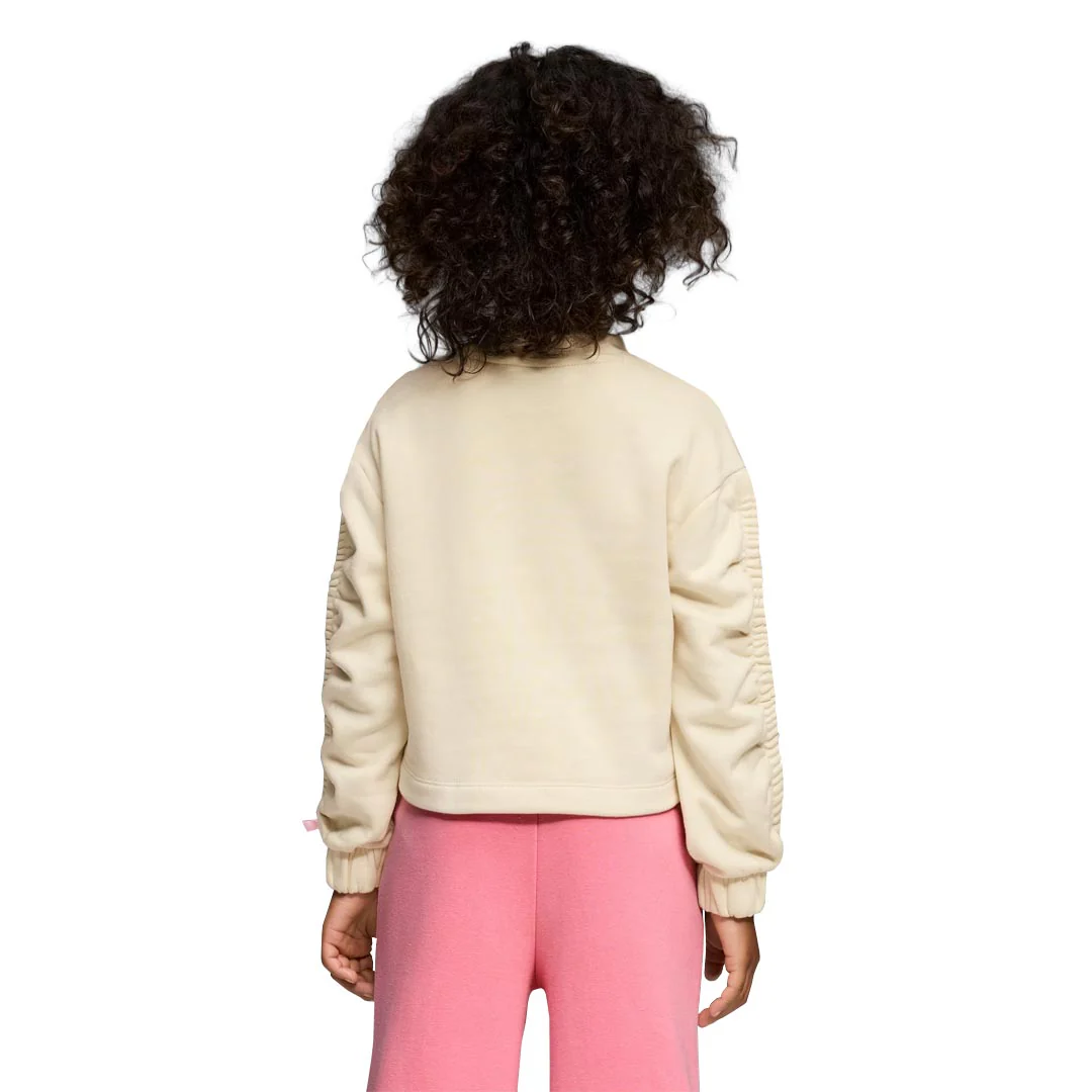Puma - Girls' (Junior) Bow Society Pack Fleece Crewneck Sweater (PFA25V8P-18797 275) - Image 3