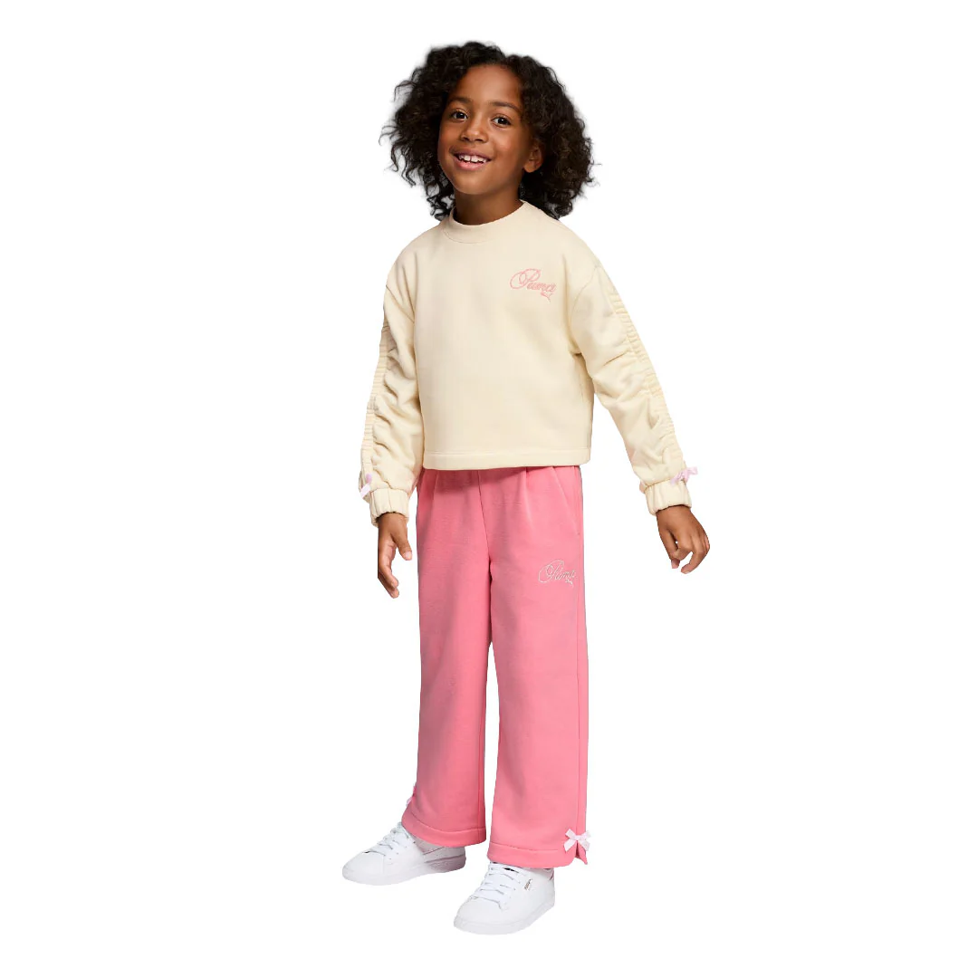 Puma - Girls' (Junior) Bow Society Pack Fleece Crewneck Sweater (PFA25V8P-18797 275) - Image 4