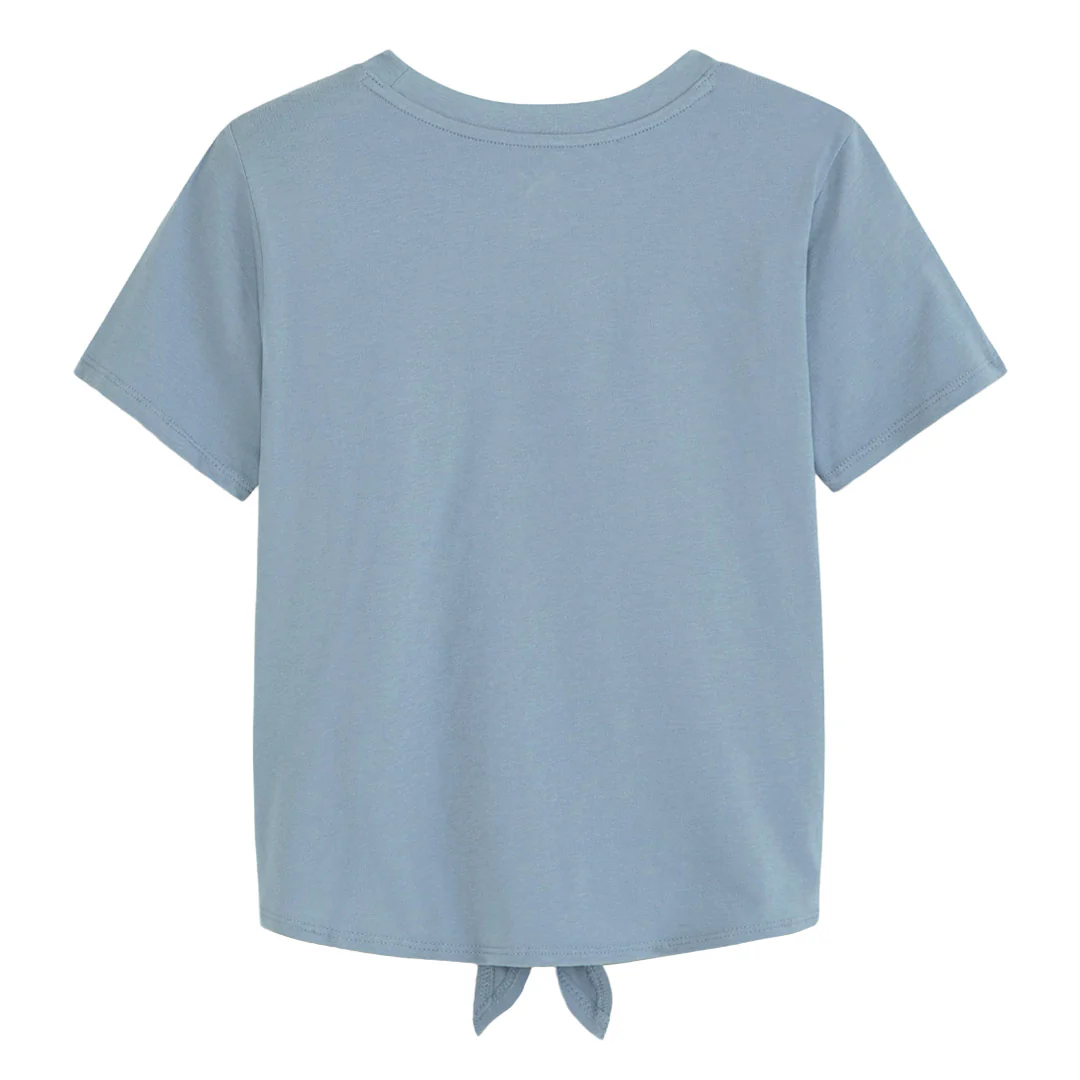 Puma - Girls' (Junior) Class Pack Tie Hem Short Sleeve T-Shirt (PFA25V8T-18767 443) - Image 2