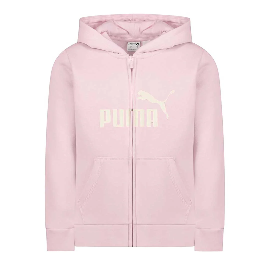 Puma - Girls' (Junior) Core Logo Fleece Full Zip Hoodie (PFA24V8Z-11593 683)