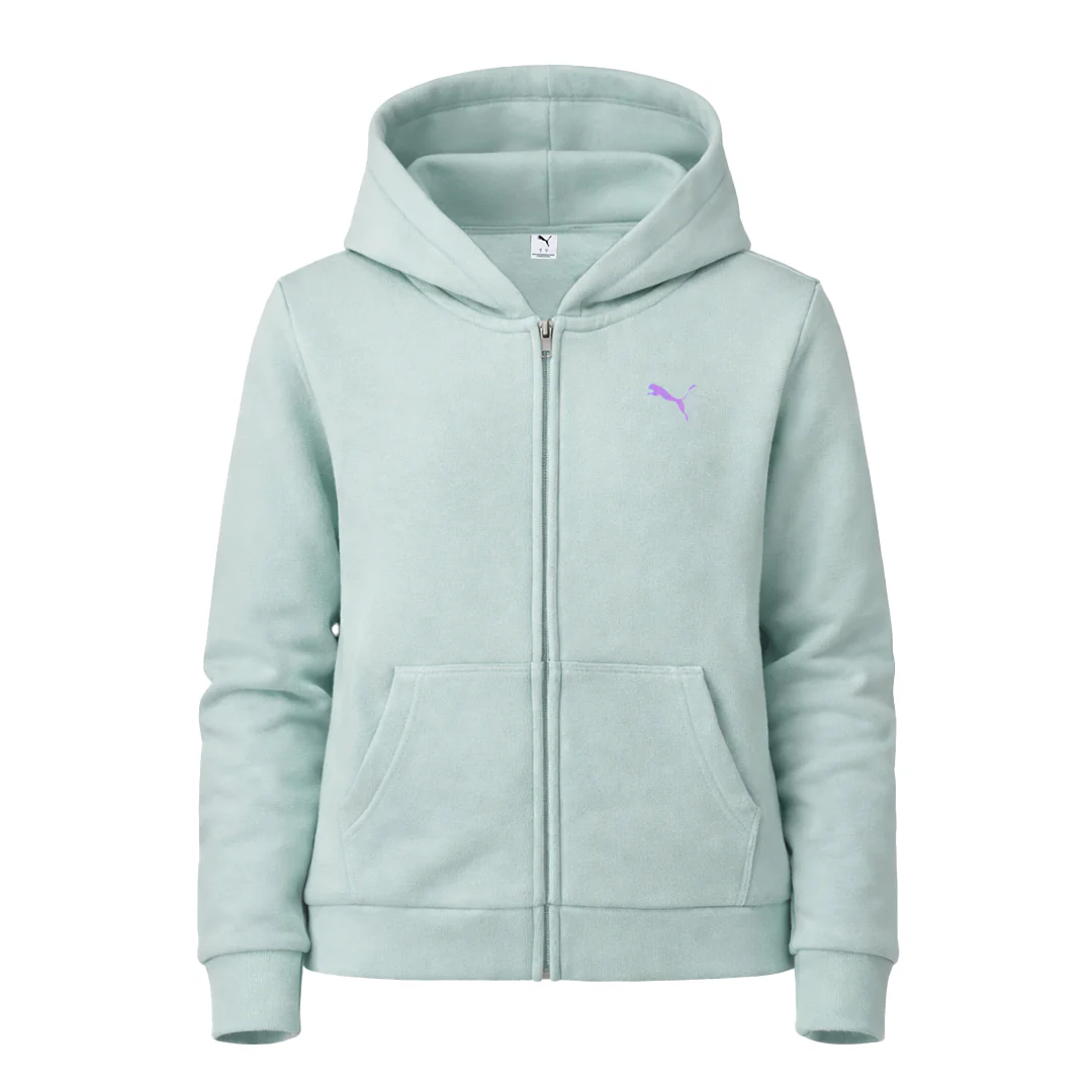 Puma - Girls' (Junior) Foundations Fleece Full Zip Hoodie (PFA20V8Z-00790 434)