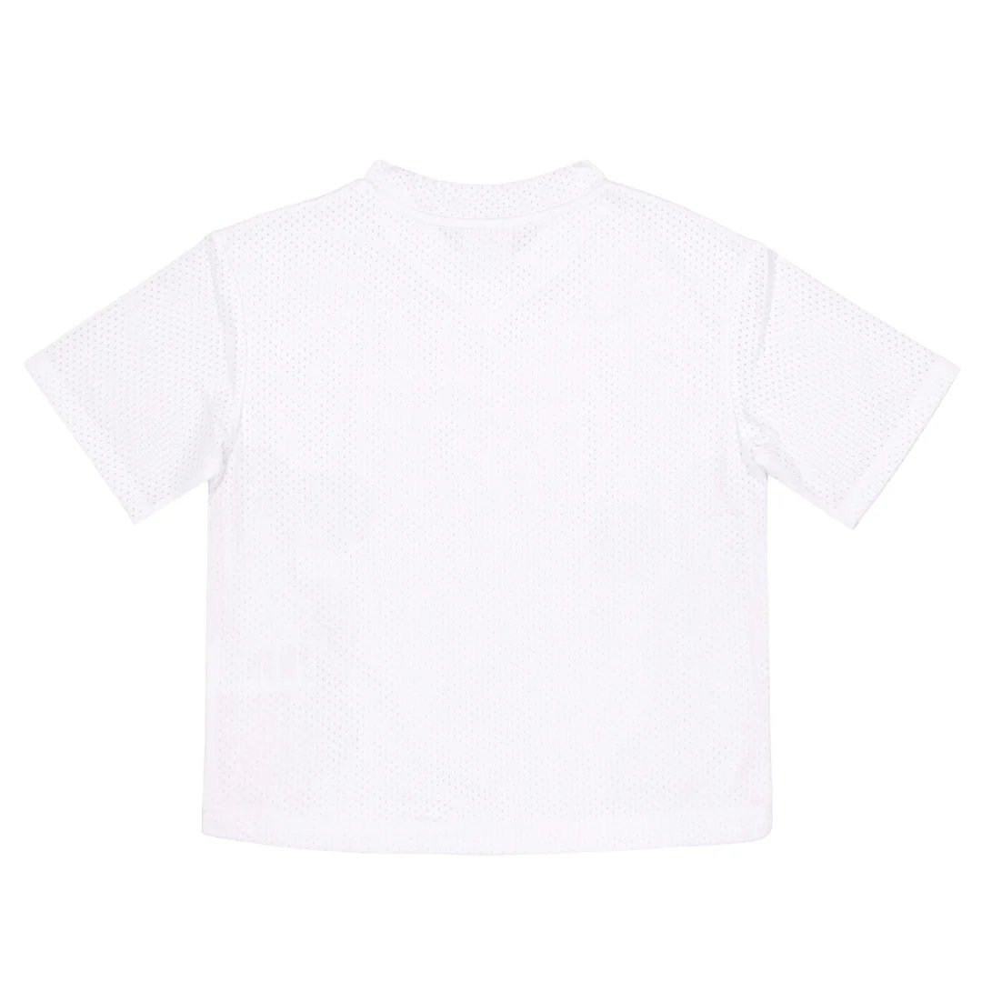 Puma - Girls' (Junior) Star Drive Polyester Mesh Oversized Short Sleeve T-Shirt (PFA25V8T-18920 100) - Image 2