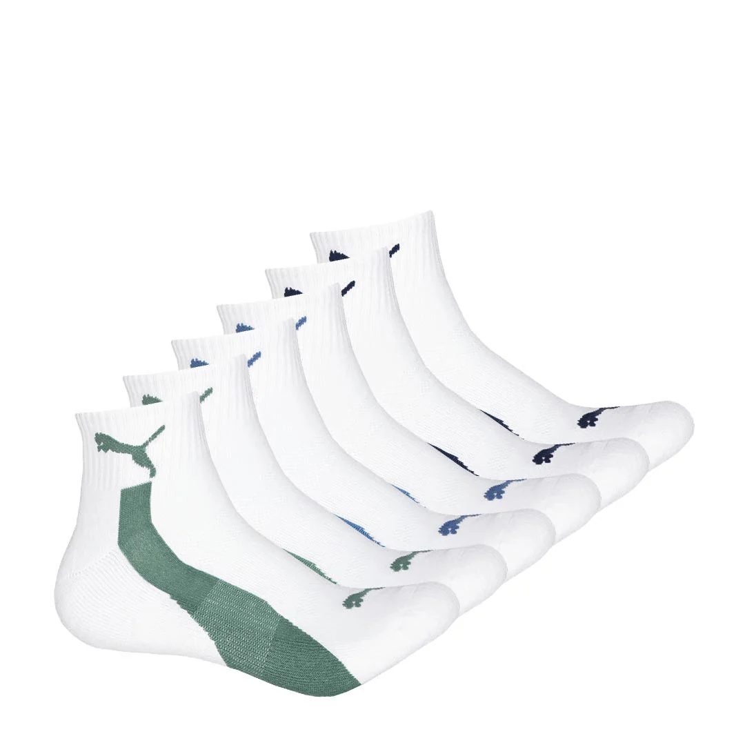 Puma - Men's 6 Pack 1/4 Crew Socks (P600687 114)