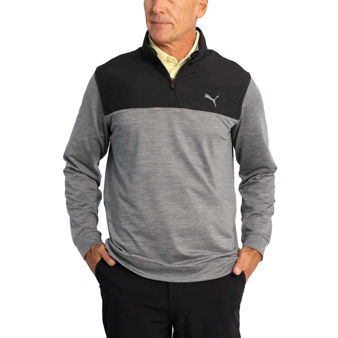 Puma - Men's Cloudspun Colorblock 1/4 Zip Sweater (537463 01) - Image 2