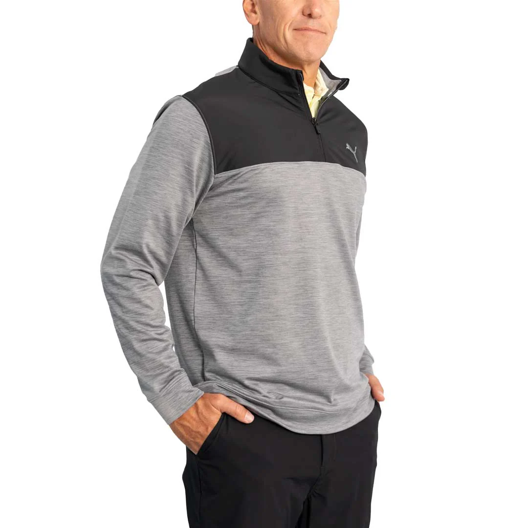 Puma - Men's Cloudspun Colorblock 1/4 Zip Sweater (537463 01) - Image 4
