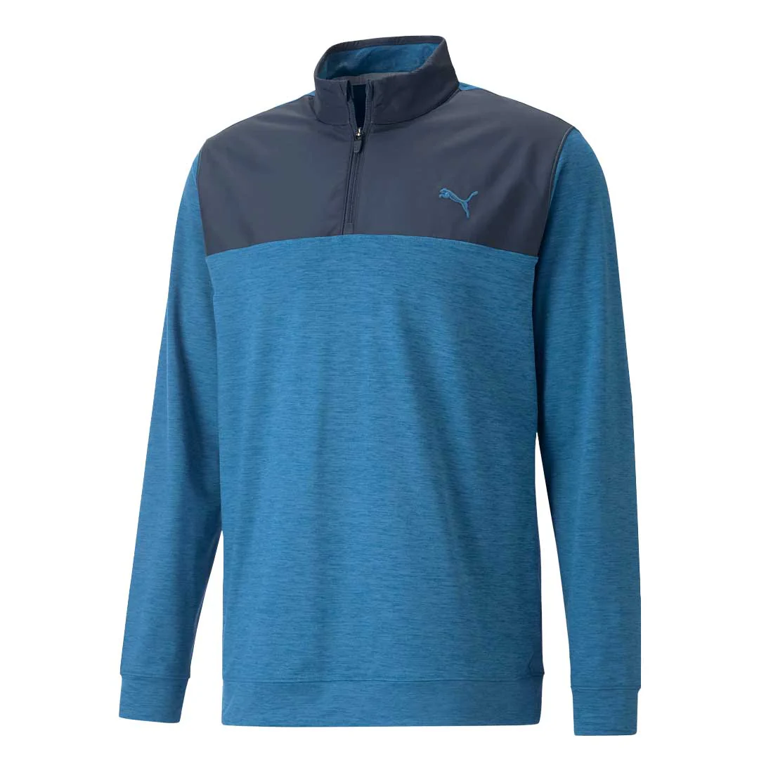 Puma - Men's Cloudspun Colorblock 1/4 Zip Sweater (537463 06)