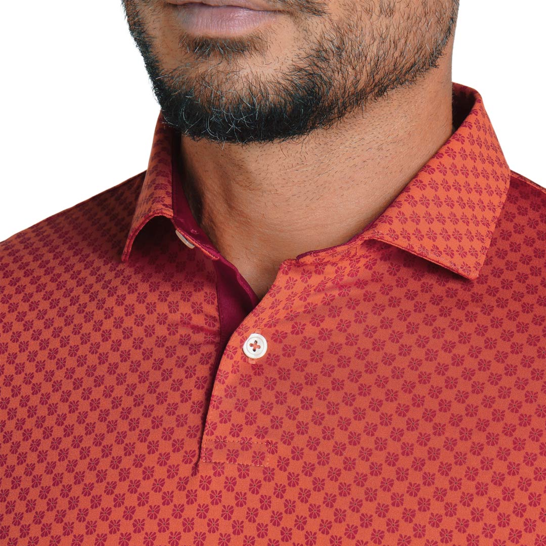 Puma - Men's MATTR Micro Floral Golf Polo (628833 05) - Image 4
