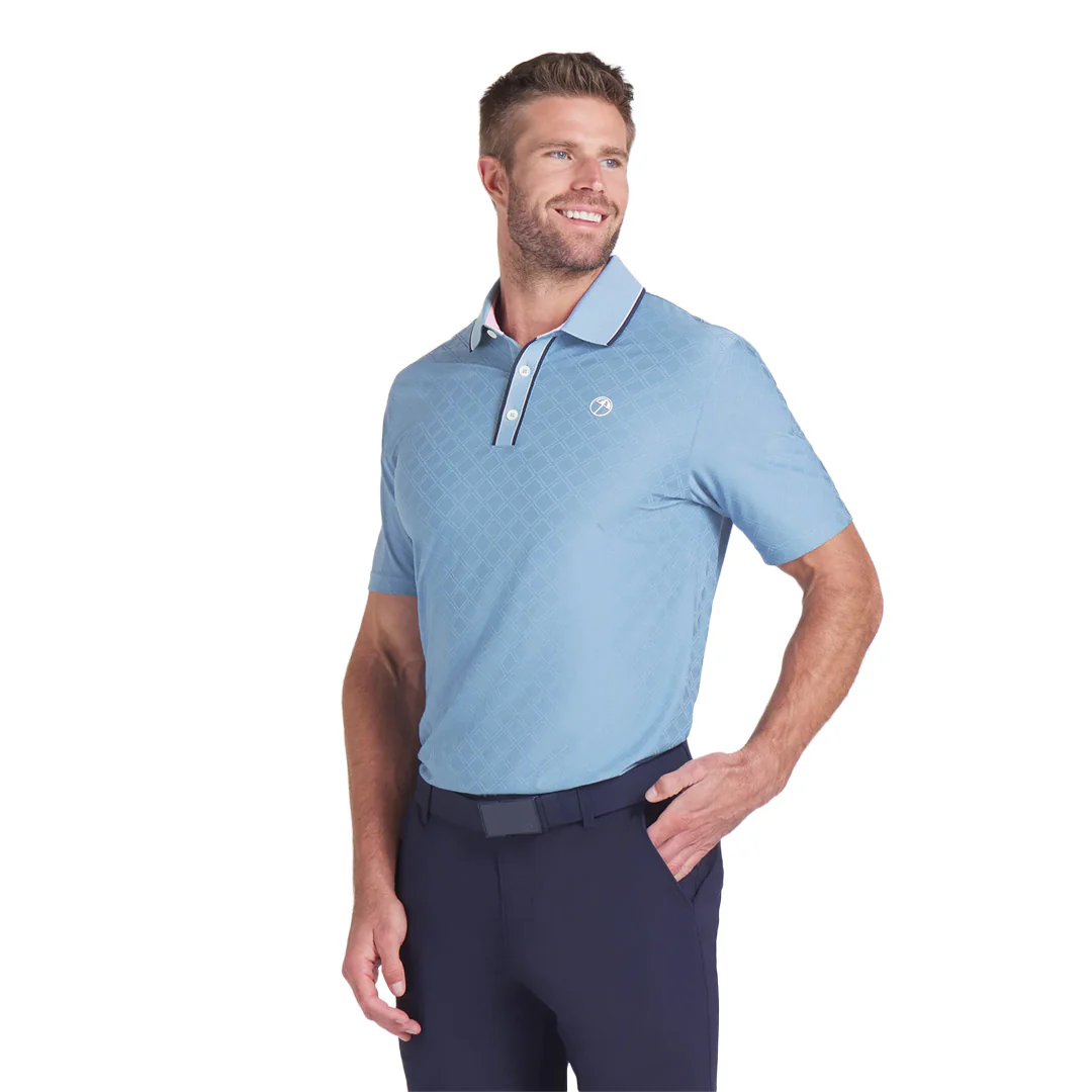 Puma - Men's Puma x Arnold Palmer Tipped Jacquard Golf Polo (630179 04) - Image 2