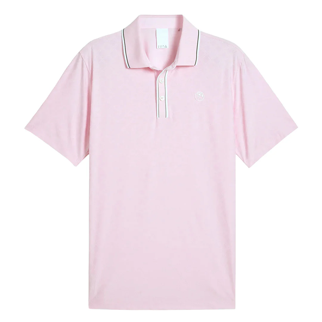 Puma - Men's Puma x Arnold Palmer Tipped Jacquard Golf Polo (630179 05)