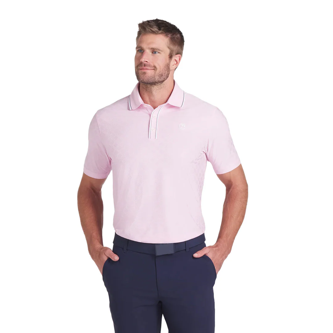 Puma - Men's Puma x Arnold Palmer Tipped Jacquard Golf Polo (630179 05) - Image 2
