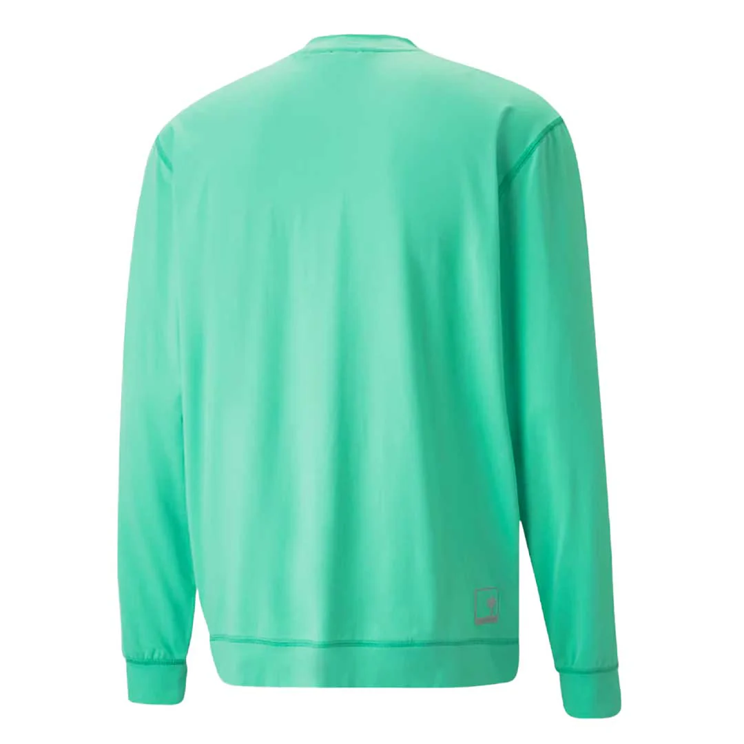 Puma - Men's Puma x Palm Tree Crew Midweight Crewneck Golf Sweatshirt (539206 03) - Image 5