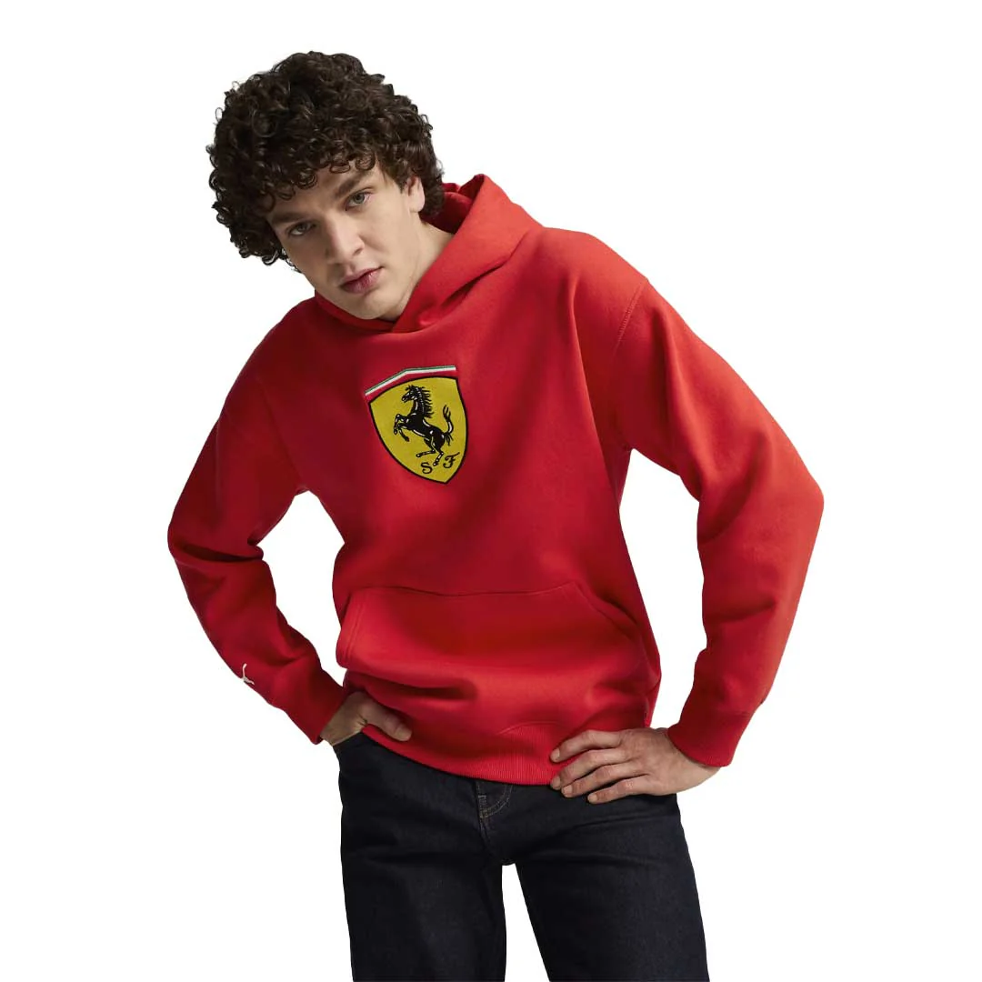 Puma - Men's Scuderia Ferrari Race Big Shield Hoodie (627054 02) - Image 2