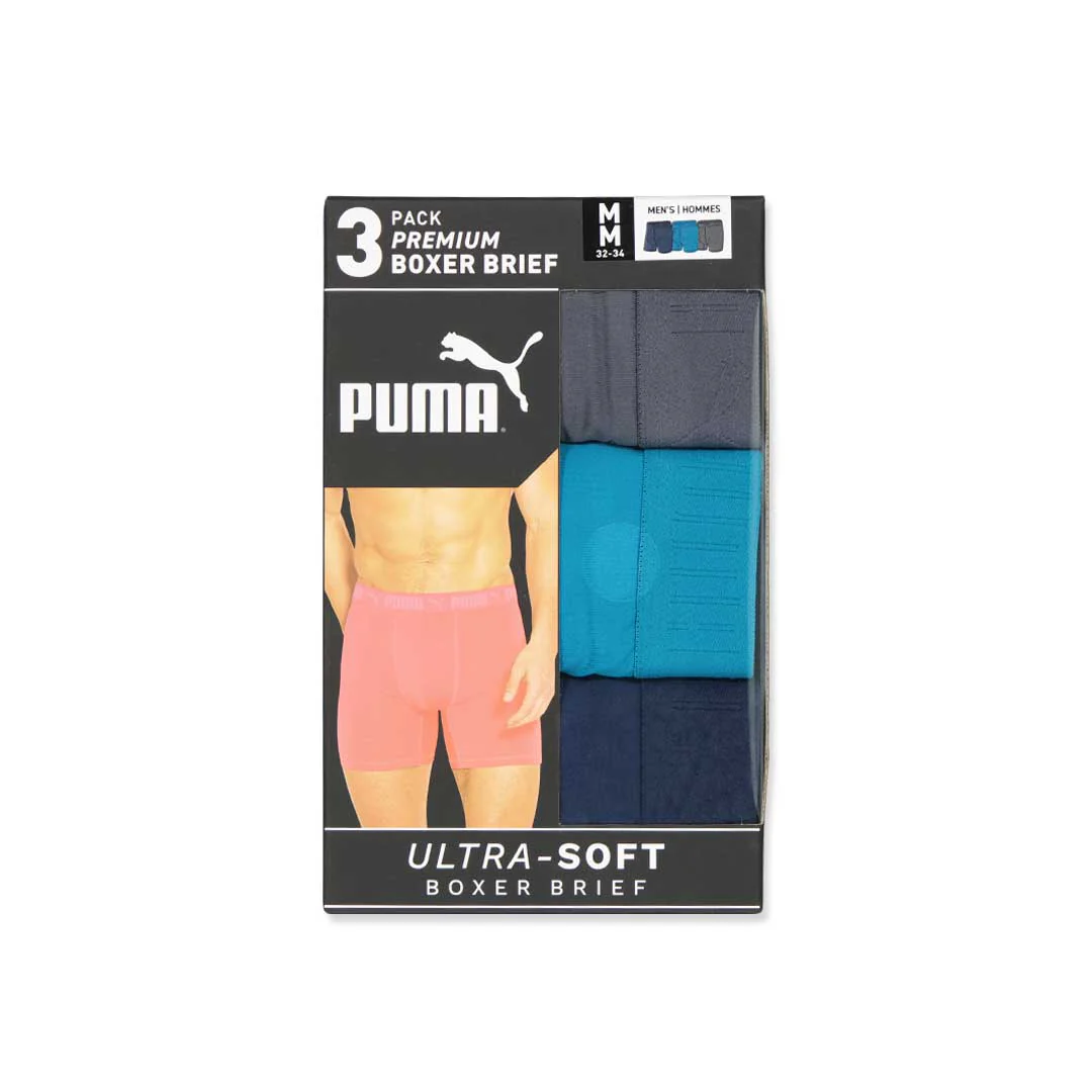 Puma - Men's Ultra Soft 3 Pack Boxer Brief (PSP25M152980 413) - Image 2