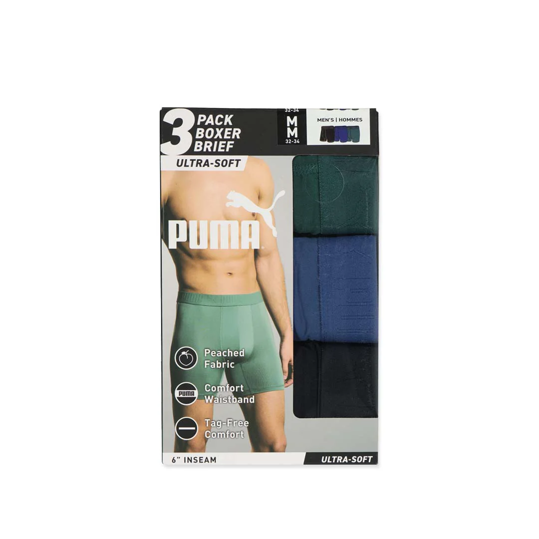 Puma - Men's Ultrasoft 3 Pack Boxer Brief (PFA25M156798 012) - Image 2