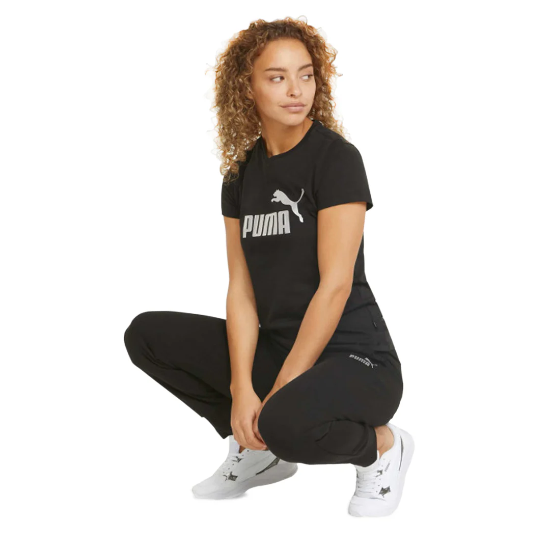 Puma - Women's Essential Metallic Logo T-Shirt (848303 51) - Image 3