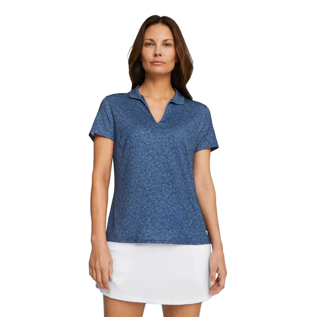 Puma - Women's MATTR Tidal Wave Short Sleeve Golf Polo (621632 01) - Image 2
