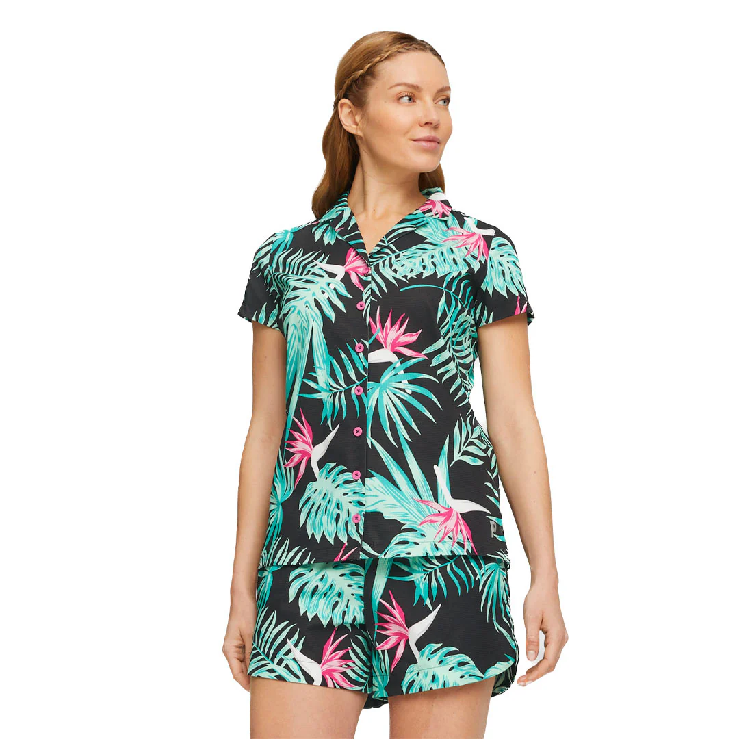 Puma - Women's Puma x Palm Tree Crew Paradise Camp Shirt (539255 02) - Image 2
