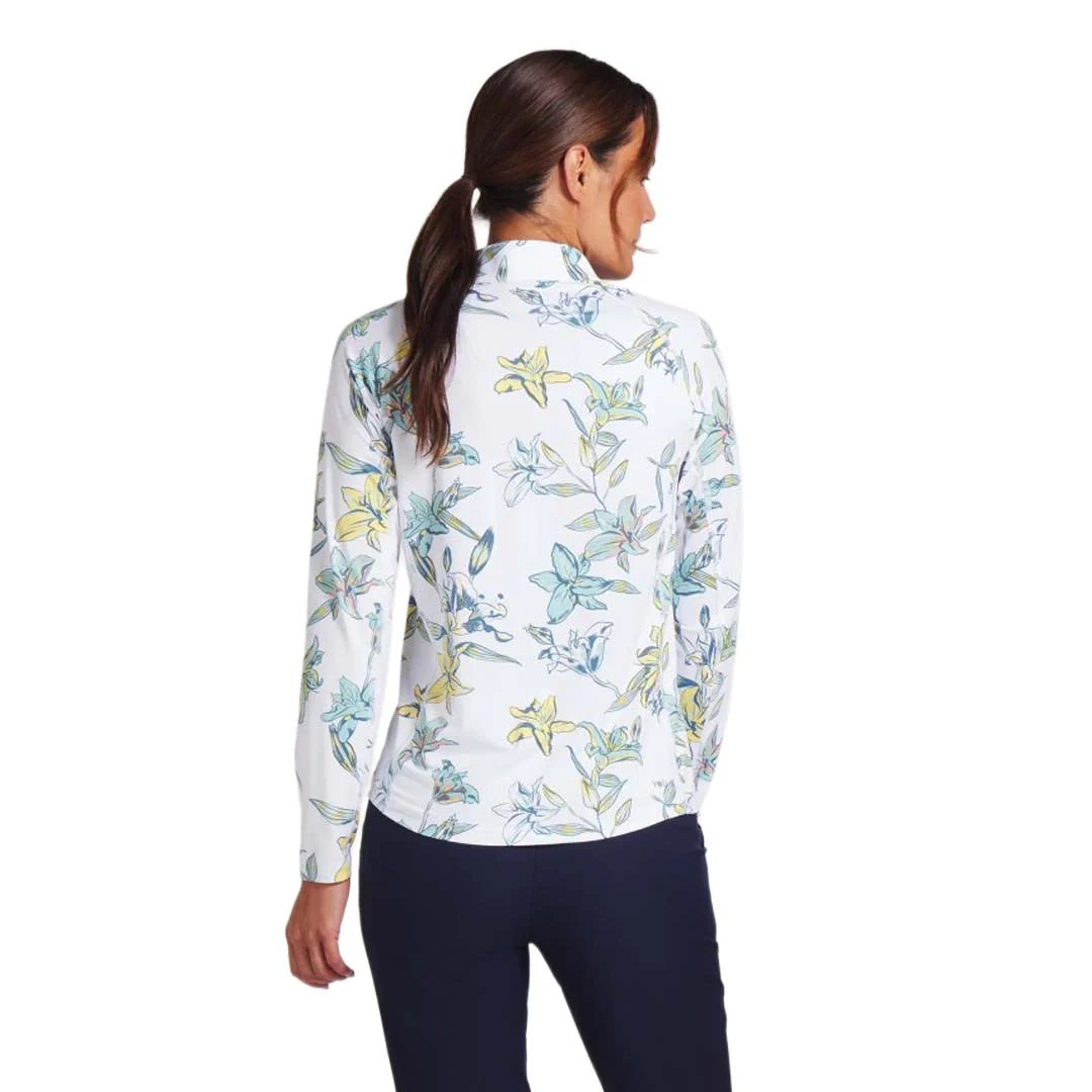 Puma - Women's You-V Lily Floral 1/4 Zip Sweatshirt (629379 02) - Image 3