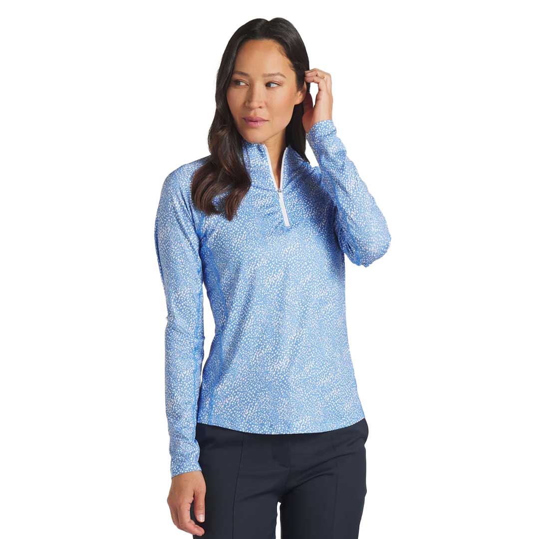 Puma - Women's You-V Microdot Quarter-Zip Golf Sweater (623934 01) - Image 2