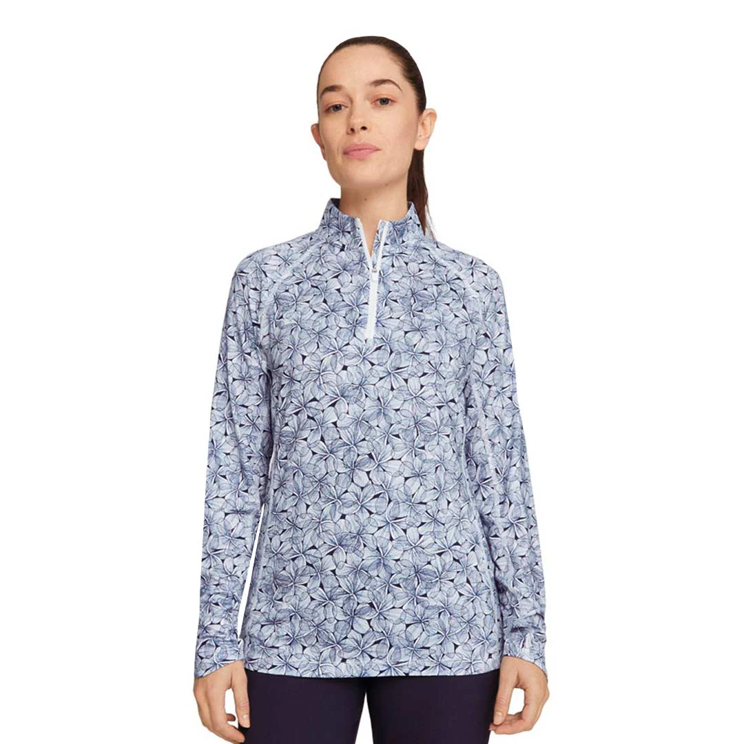 Puma - Women's You-V Plumeria 1/4 Zip Sweater (622788 01) - Image 2