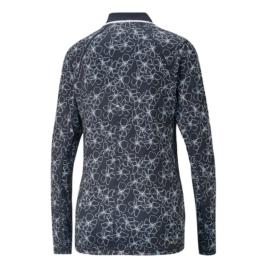 Puma - Women's YouV Island Flower Long Sleeve Polo (539037 01) - Image 2