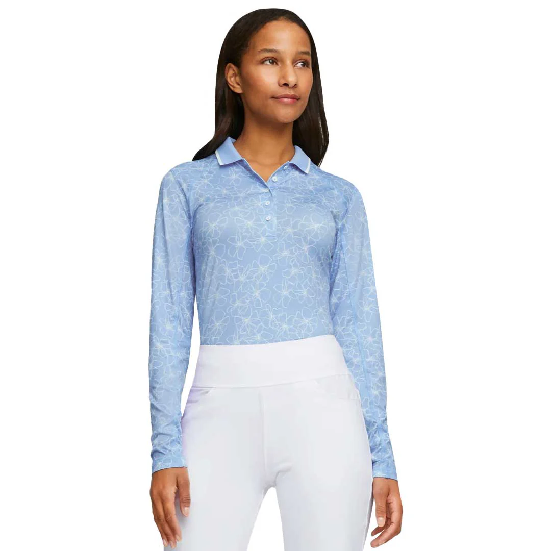 Puma - Women's YouV Island Flower Long Sleeve Polo (539037 02) - Image 2