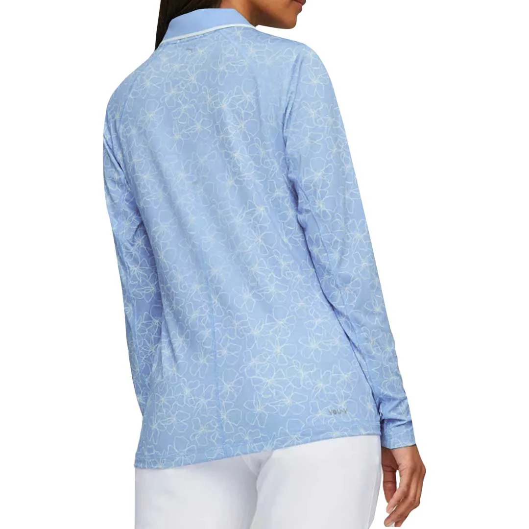 Puma - Women's YouV Island Flower Long Sleeve Polo (539037 02) - Image 3