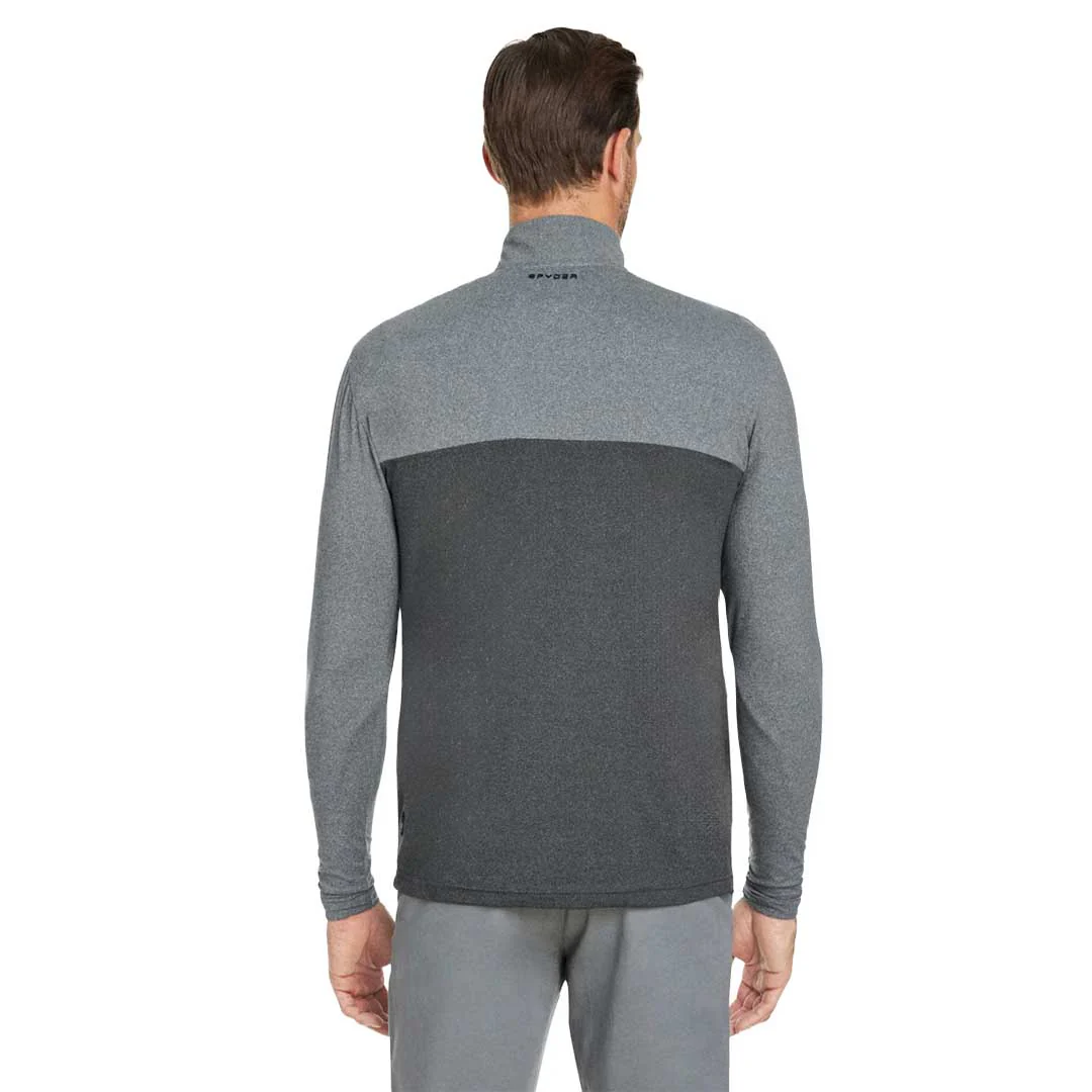 Spyder - Men's Spyre Flex Colourblock 1/4 Zip Pullover (S18024 PRF-BKF) - Image 3