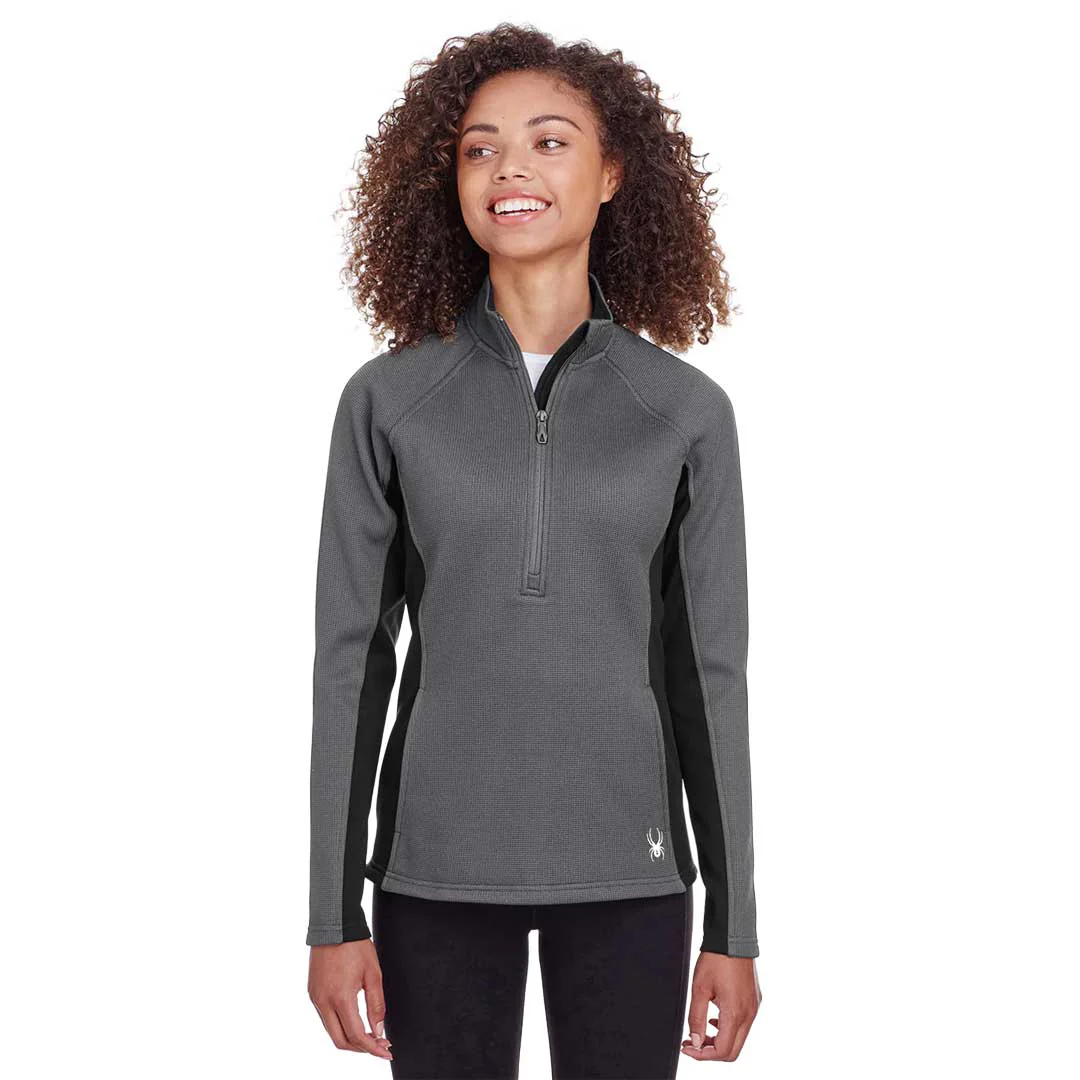 Spyder - Women's Constant 1/2 Zip Pullover Sweater (S16562 PR-BK) - Image 2