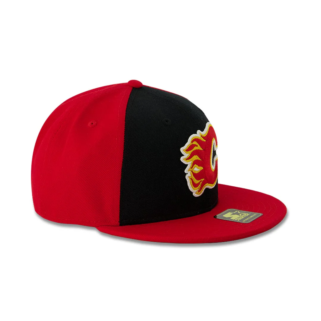 Starter - Calgary Flames Flatbrim Snapback Hat (LS410684 CGF) - Image 2