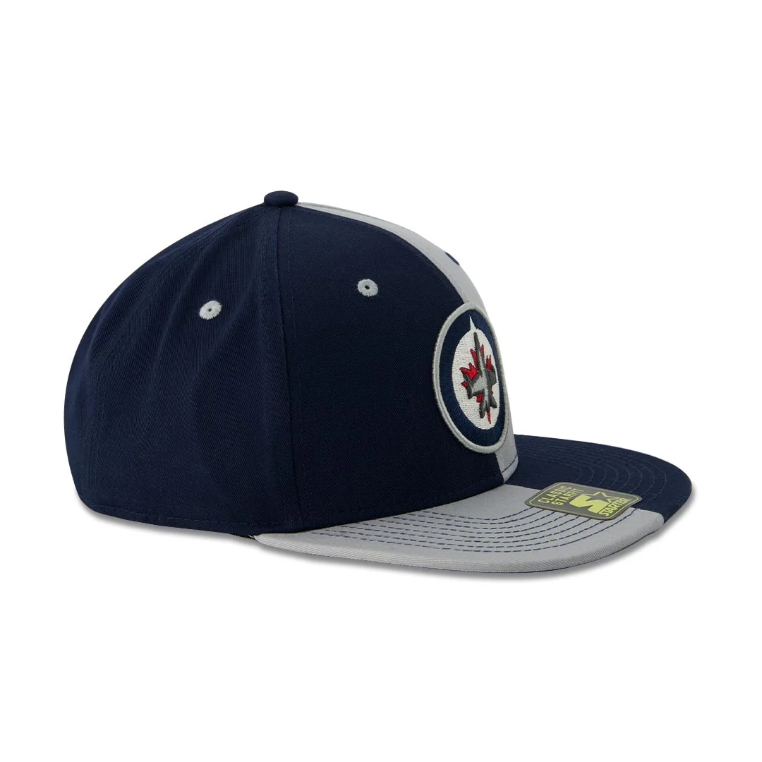 Starter - Winnipeg Jets Pin Wheel Snapback Hat (LH410982 WPJ) - Image 2