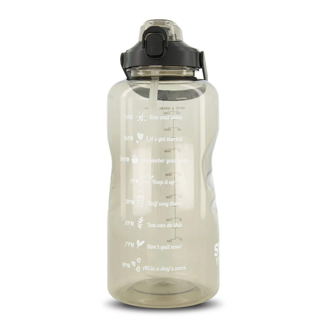 SVP Sports - 128oz Hydration Water Bottle (128OZ-BLKCLEAR) - Image 2
