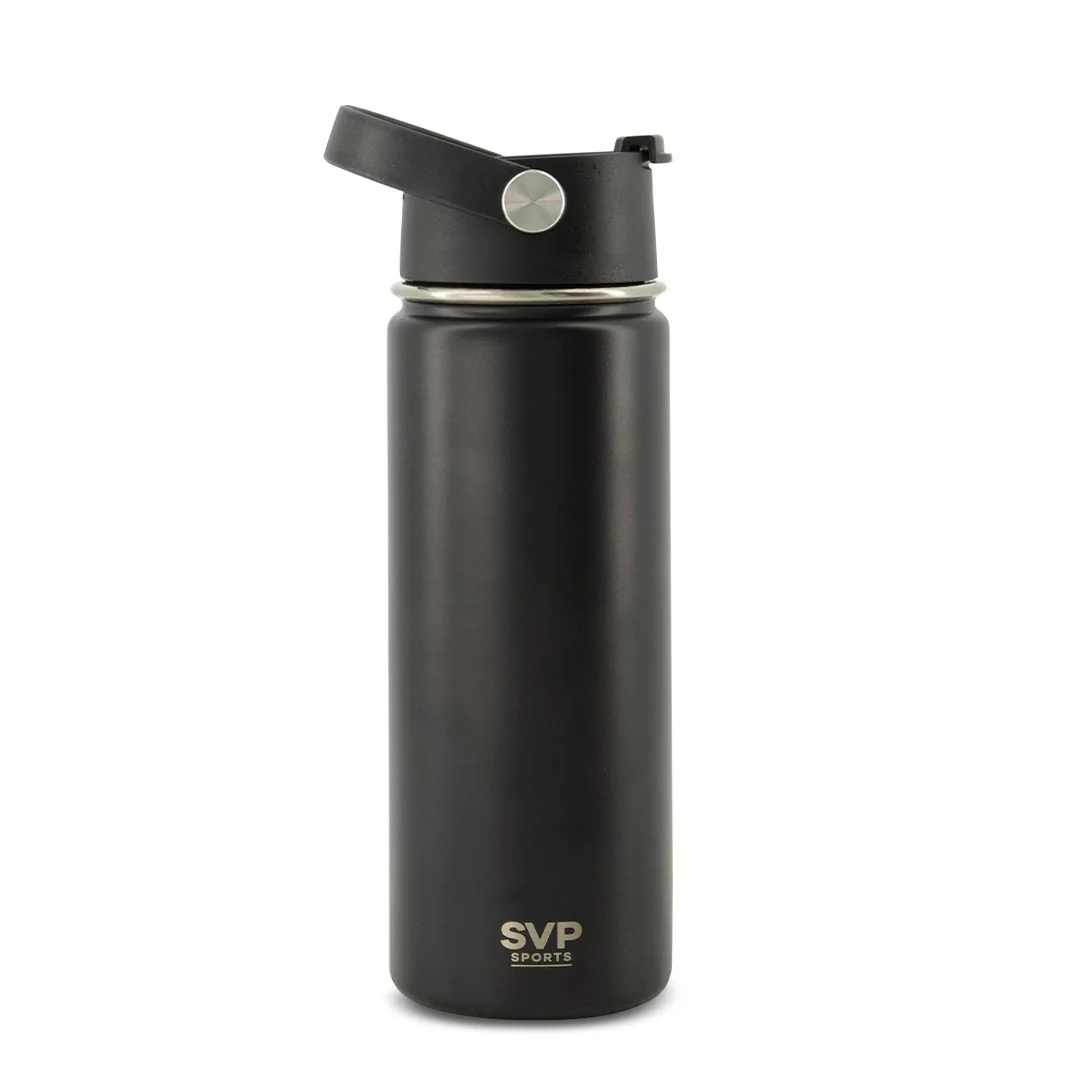 SVP Sports - 18oz Insulated Thermal Bottle - Hot & Cold (18OZ-SVP-BLK) - Image 2